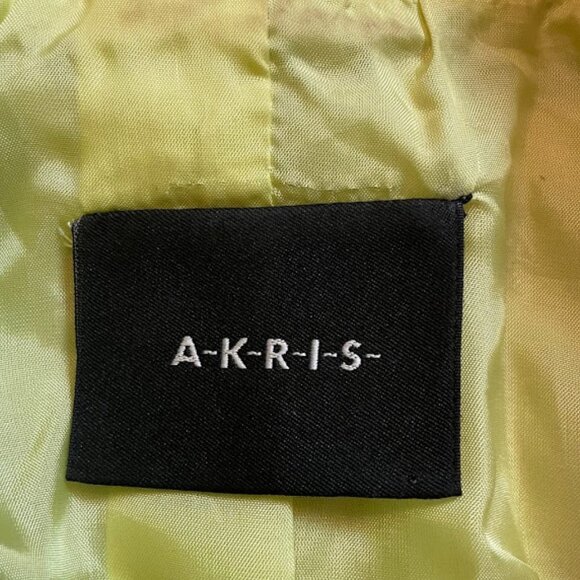 Akris Lime Green Blazer Size 10 - Picture 7 of 15